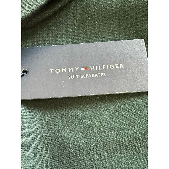 Tommy Hilfiger Women’s Green Long Sleeve Single-Button French Terry Blazer Jacke - Picture 11 of 16